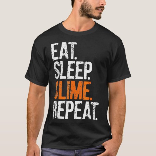 Eat Sleep Slime Repeat Tshirt  (Devant)