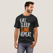 Eat Sleep Slime Repeat Tshirt  (Devant entier)