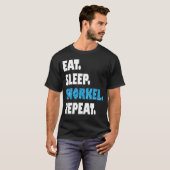Eat Sleep Snorkel Repeat T-shirt (Voorkant volledig)
