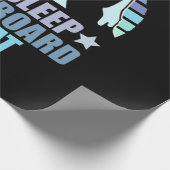 Eat Sleep Snowboard Herhalen Cadeaupapier (Hoek)