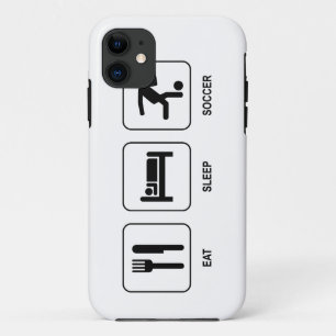Eat Sleep Soccer iPhone 11 Hoesje