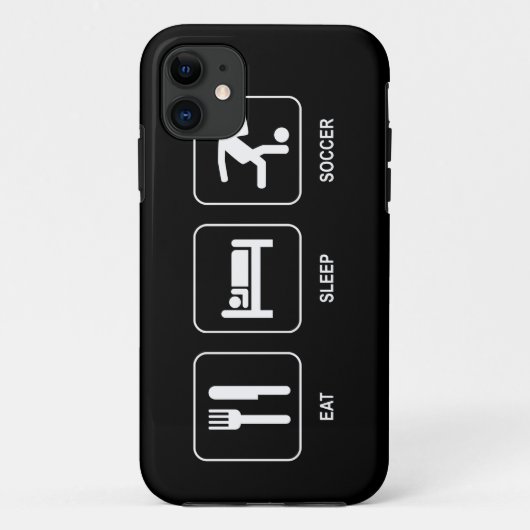 Eat Sleep Soccer Case-Mate iPhone Case (Achterkant)