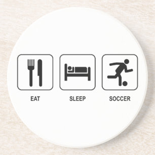 Eat Sleep Soccer Onderzetter