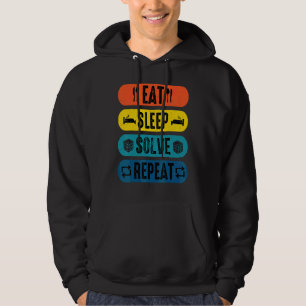 Eat Sleep Solve Herhaling snelheid oplossing Sp Hoodie