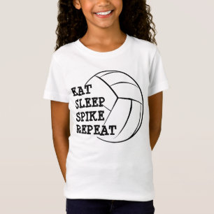 Eat Sleep Spike Repat Volleyball Shirt