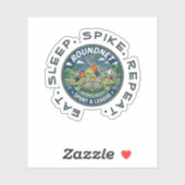 Eat. Sleep. Spike. Repeat. Sticker (Vel)
