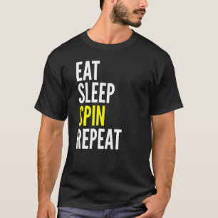 Eat Sleep Spin Herhaling Sportspin Lover T-shirt