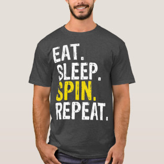 Eat Sleep Spin Repeat Gift Spinning Class T-shirt