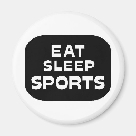 Eat Sleep Sports Magneet (Voorkant)