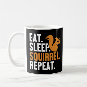 Eat Sleep Squirrel Herhaal Fox Eastern Grey Japans Koffiemok