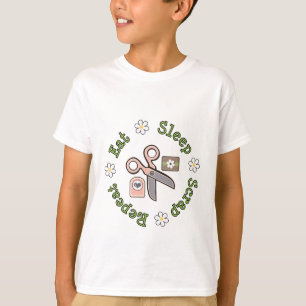 Eat Sleep Sshit Herhaal Kinder Sweatshirt