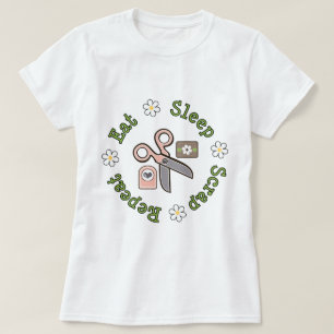 Eat Sleep Sshit Herhaal T-shirt
