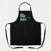 Eat Sleep Stack Funny XRP Crypto Quote Meme Schort (Voorkant)