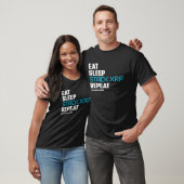 Eat Sleep Stack Funny XRP Crypto Quote Meme T-shirt (Unisex)