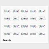 Eat Sleep Stemming Ronde Sticker (Vel)