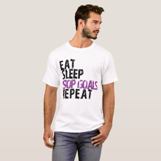 Eat Sleep Stop Goals Herhaal Goalie T-Shirt