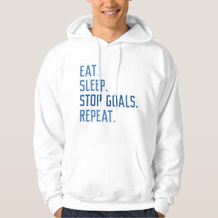 Eat Sleep Stop Goals Herhaal Hoodie