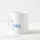 Eat Sleep Stop Goals Herhaal Koffiemok (Voorkant links)