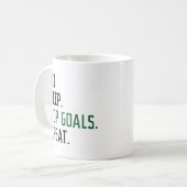 Eat Sleep Stop Goals Herhaal Koffiemok (Voorkant links)