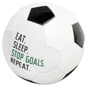Eat Sleep Stop Goals Herhaal Voetbal