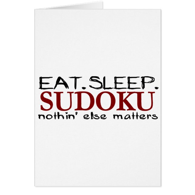 Eat Sleep Sudoku (Voorkant)