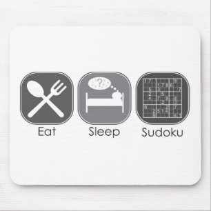 Eat Sleep Sudoku Copy Muismat