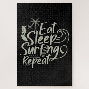 Eat Sleep Surfing Herhalen Legpuzzel