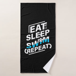 Eat Sleep Swim Badhanddoek