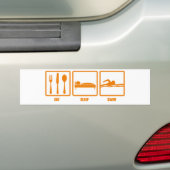 Eat Sleep Swim Bumpersticker (Op auto)