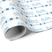 Eat Sleep Swim Cadeaupapier (Rol Hoek)