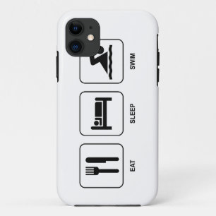Eat Sleep Swim iPhone 11 Hoesje