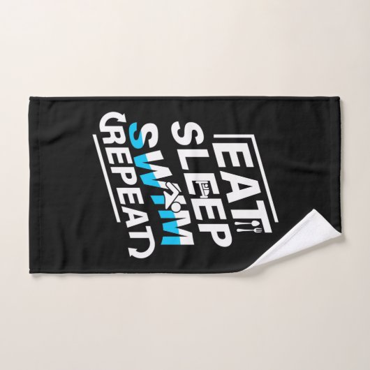 Eat Sleep Swim Handdoek (Handdoek)