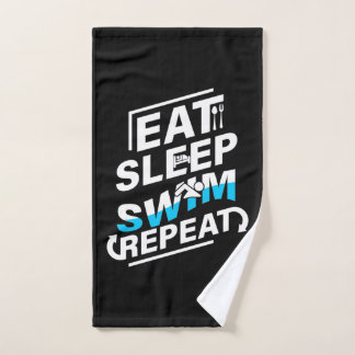 Eat Sleep Swim Handdoek
