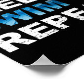 Eat Sleep Swim Herhalen - Funny Gift for Swimmer Poster (Hoek)