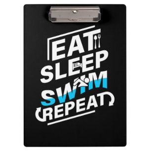 Eat Sleep Swim Klembord