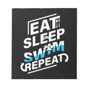 Eat Sleep Swim Notitieblok