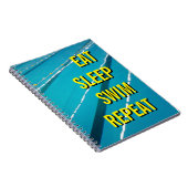EAT SLEEP SWIM REPEAT carnet journal (Côté Droit)