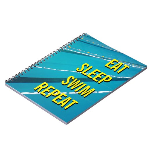 EAT SLEEP SWIM REPEAT carnet journal (Côté gauche)