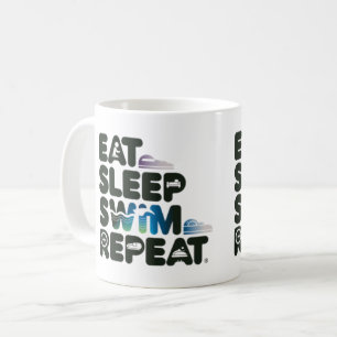 Eat Sleep Swim Repeat - Leuke Mok voor zwemliefheb