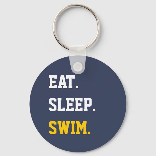 Eat Sleep Swim Sleutelhanger (Voorkant)