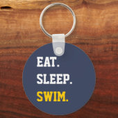 Eat Sleep Swim Sleutelhanger (Voorkant)