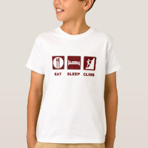 Eat Sleep T-shirt en cadeauontwerp om te beklimmen