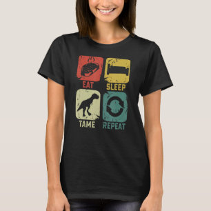 Eat Sleep Tame Repeat Dinosaur gaming geek Funny g T-shirt