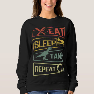 Eat Sleep Tame Repeat Dinosaur Trui