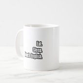 Eat Sleep Teacher English Koffiemok (Voorkant links)