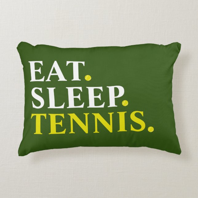 Eat Sleep Tennis Accent Kussen (Voorkant)