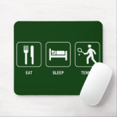 Eat Sleep Tennis Mousepad Muismat (Met muis)