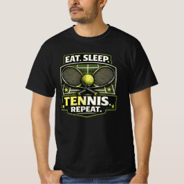 Eat Sleep Tennis Repeat T-Shirt – Funny Tennis Lov