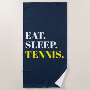 Eat Sleep Tennis Strandlaken