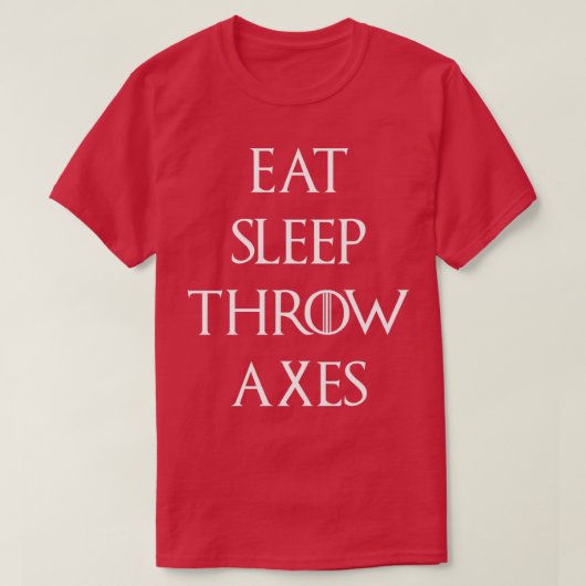 Eat Sleep Throw Axs Classic TShirt (Design voorkant)